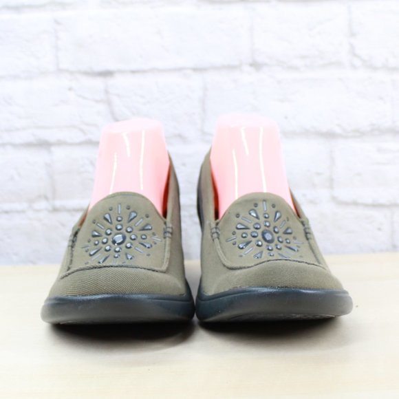 B-ZEES Evie Brown Embellished Comfort Soft Arch Support Slip On Shoes Size 10 M - Picture 4 of 9